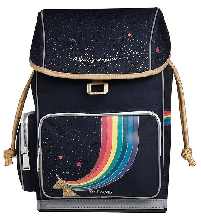 Jeune Premier Skoletaske - Unicorn Gold