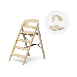 Klapp højstol genbrugsplast inkl. bøjle og bakke - Sand