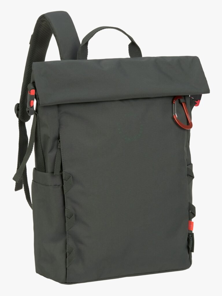 Lässig Outdoor Pusletaske Rygsæk med Roll-top-åbning, Dark Olive