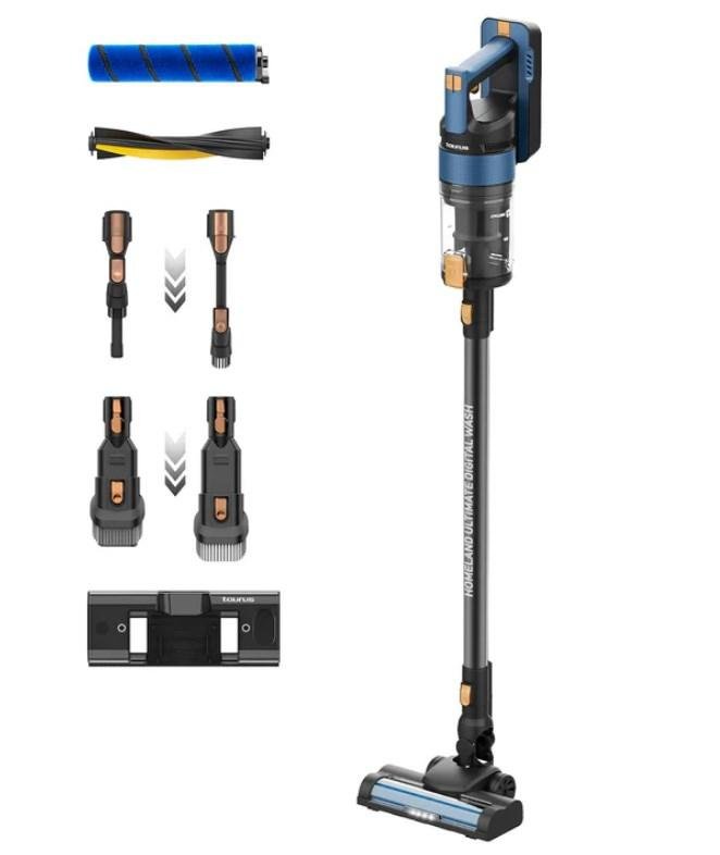 Ledningsfri støvsuger med moppefunktion Taurus Homeland Ultimate Digital Wash