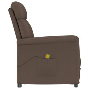 Massagestol med pude Brun 70.5 x 96.5 x 95 cm Kunstlæder