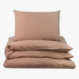 NG Baby Sengesæt Tremmeseng Musselin 100x130, Brown