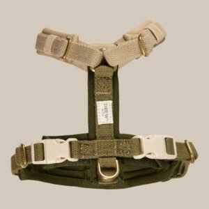 Olive PRO / Justerbar hundesele (grøn/beige) - S / grøn/Beige