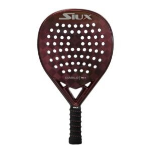 Siux Diablo Pro 4 padel bat - mørkerød, Charcoal/EVA, 38 mm