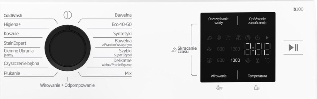Vaskemaskine Beko 9 kg frontbetjent LED display, 1.200 omdr.