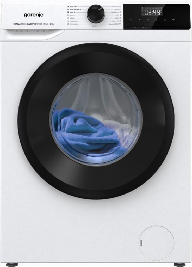 Vaskemaskine Gorenje WNHPI94A1PS/PL 9 kg A, 1.400 omdr., damp