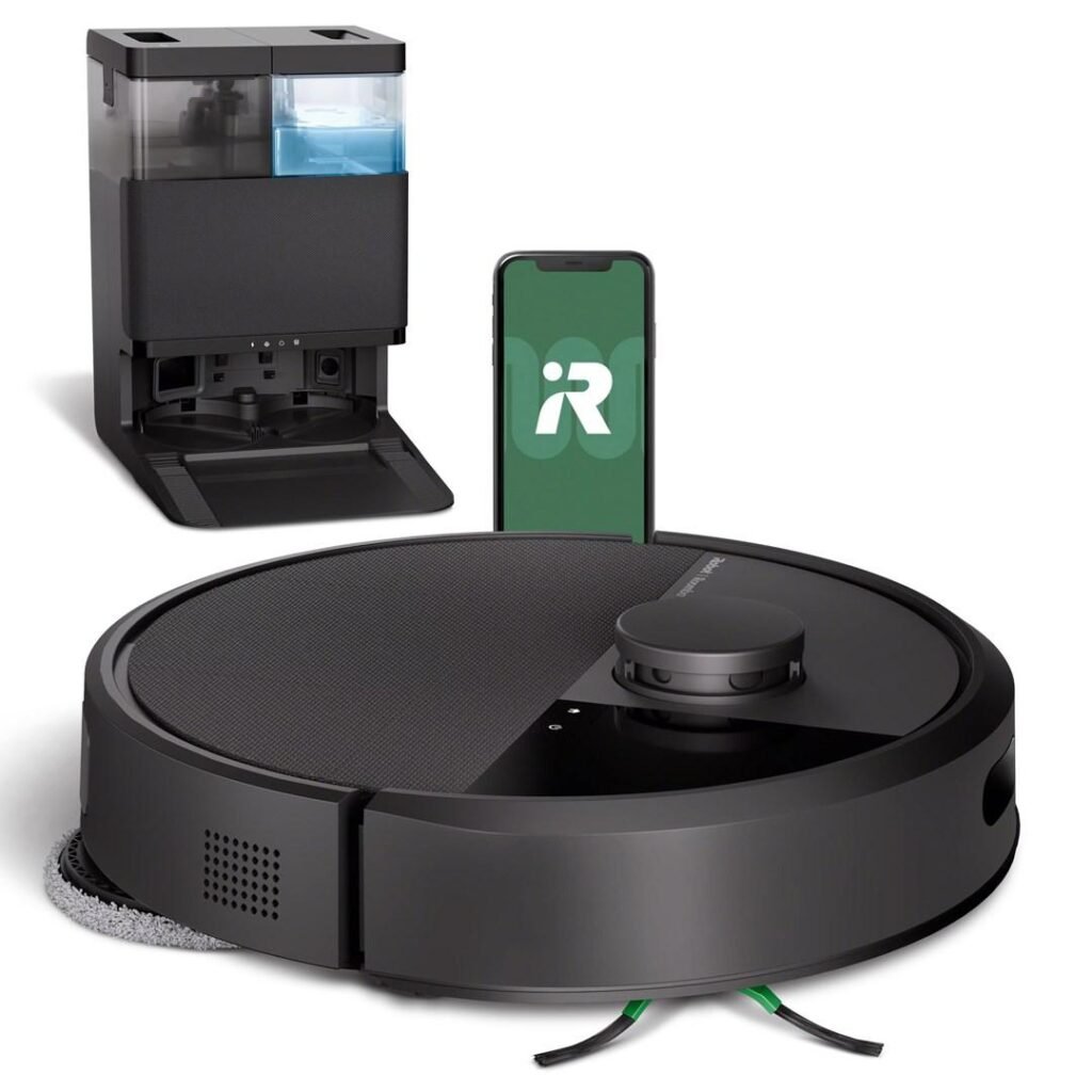 iRobot Roomba Combo 405 Plus sort robotstøvsuger med moppe og selvtømmende base