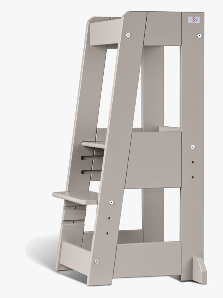 tiSsi Læringstårn, Beech Stormy Grey, Børnemøbler, Indretning børneværelse