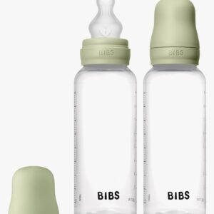 BIBS Medium Flow Sutteflaske Silikone 2-pak 270 ml, Sage