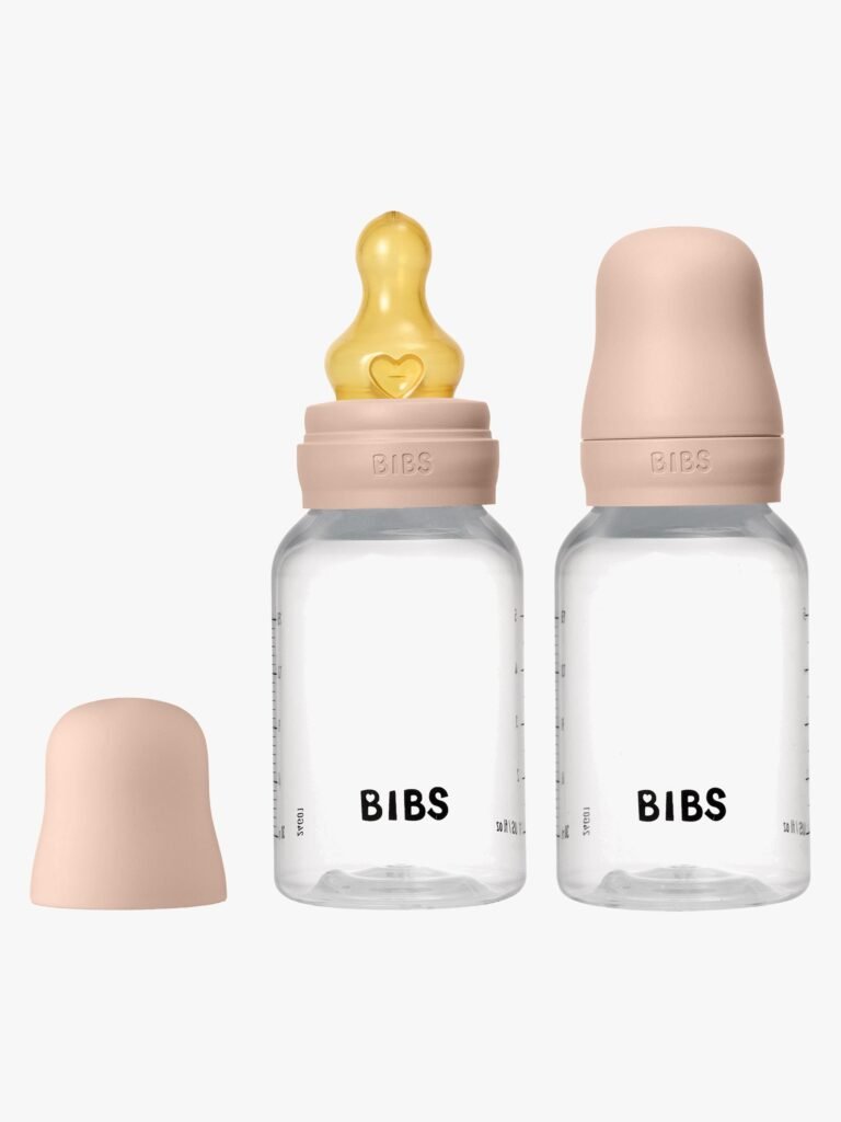 BIBS Slow Flow Sutteflaske Latex 2-pak 150 ml, Blush