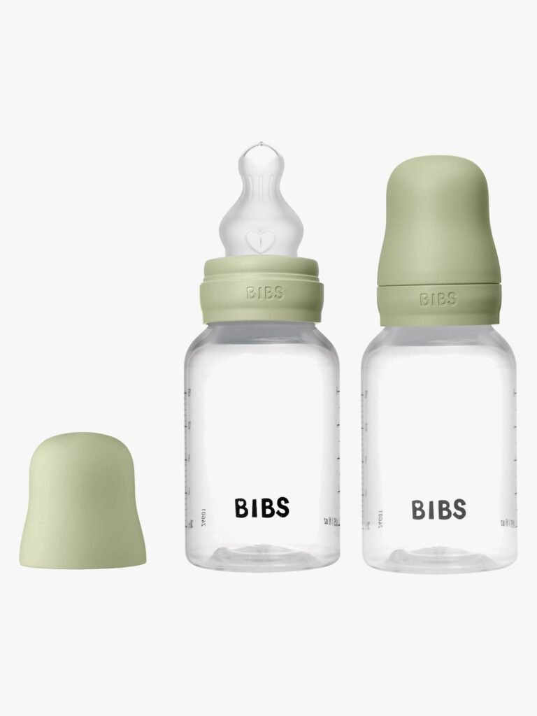 BIBS Slow Flow Sutteflaske Silikone 2-pak 150 ml, Sage