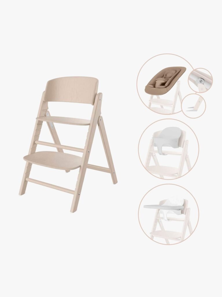 Cybex Click & Fold Højstol 4-in-1, All Natural