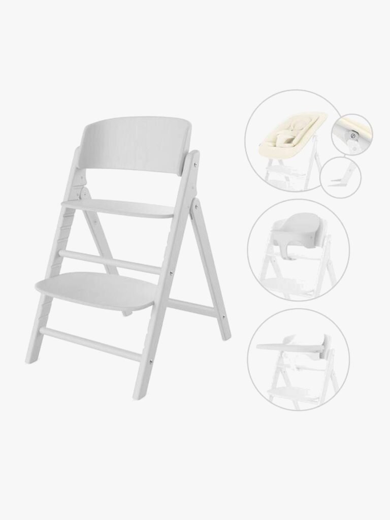 Cybex Click & Fold Højstol 4-in-1, All White