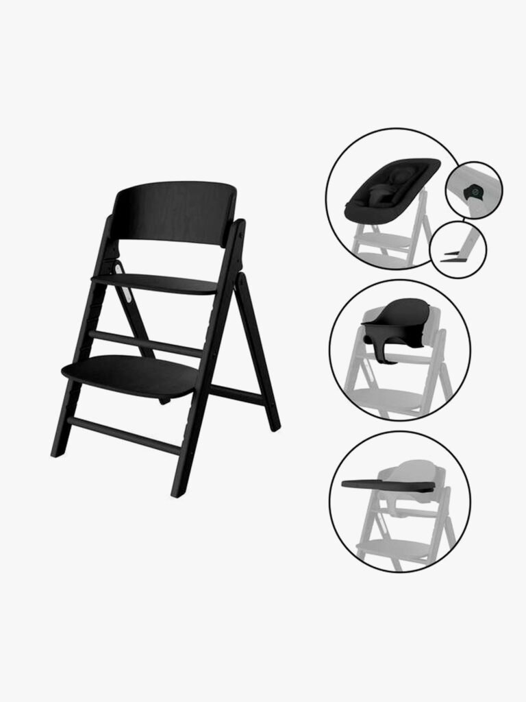 Cybex Click & Fold Højstol 4-in-1, Stunning Black