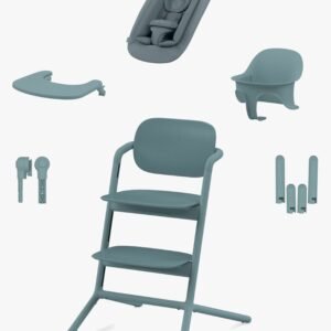 Cybex Lemo 4-in-1 Højstol inkl. Skråstol, Babysæt og Bakke, Stone Blue