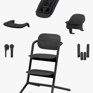 Cybex Lemo 4-in-1 Højstol inkl. Skråstol, Babysæt og Bakke, Stunning Black