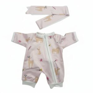 Legebyen - Dukketøj - 38-41 cm - Heldragt og pandebånd