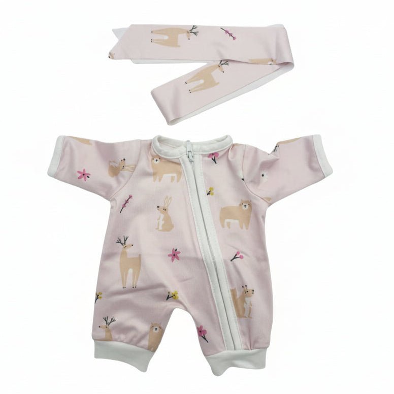 Legebyen - Dukketøj - 38-41 cm - Heldragt og pandebånd