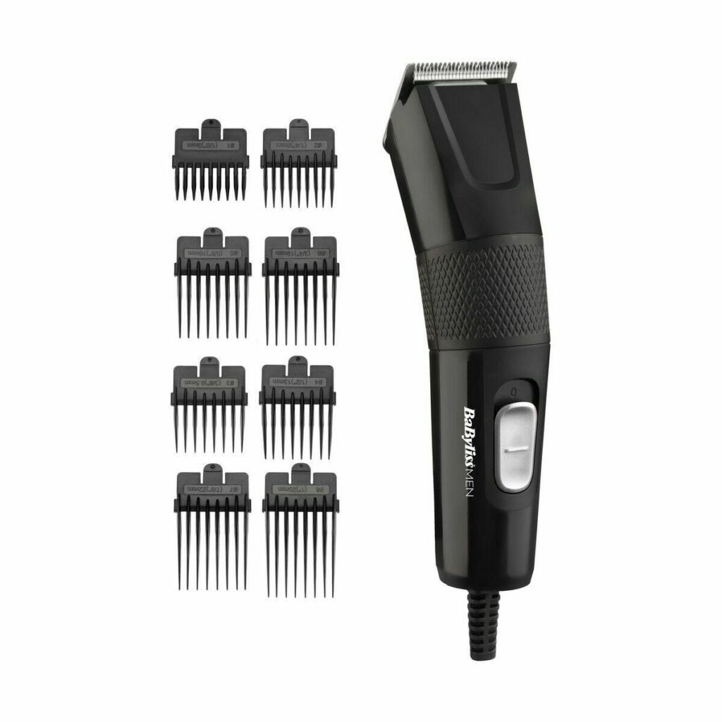 Babyliss E756E hårklipper - ledningsdrevet herre hårtrimmer, sort