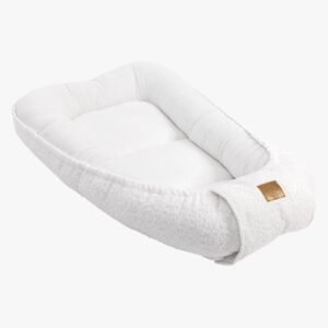 MeowBaby Boucle Babynest, White