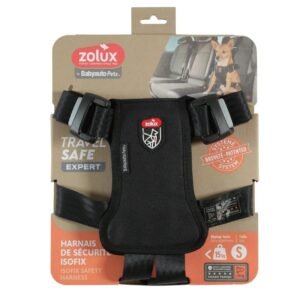 ZOLUX Travel Safe Expert S sort hundesele til bil (ISOFIX)